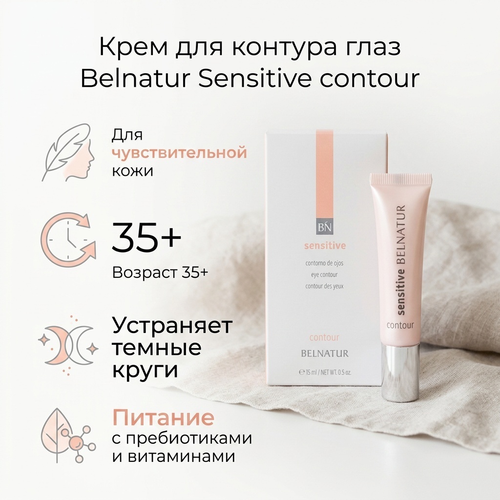 Belnatur крем Sensitive contour для области вокруг глаз 15 мл