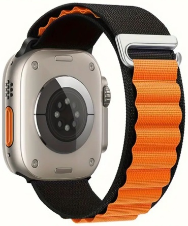 Ремешок BOGEMA для Apple Watch Ultra черно-оранжевый