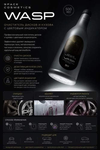Space Cosmetics очиститель для шин, для колесных дисков SC20 0.5 л