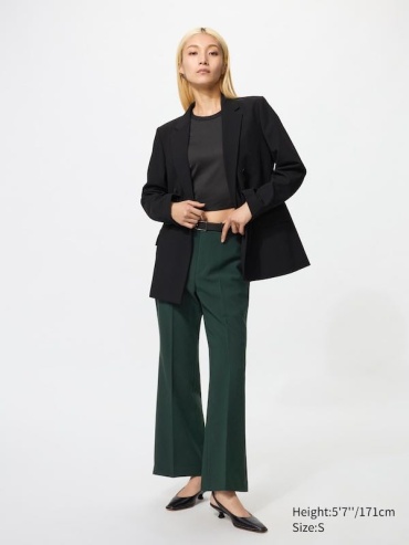Клеш Uniqlo зеленый