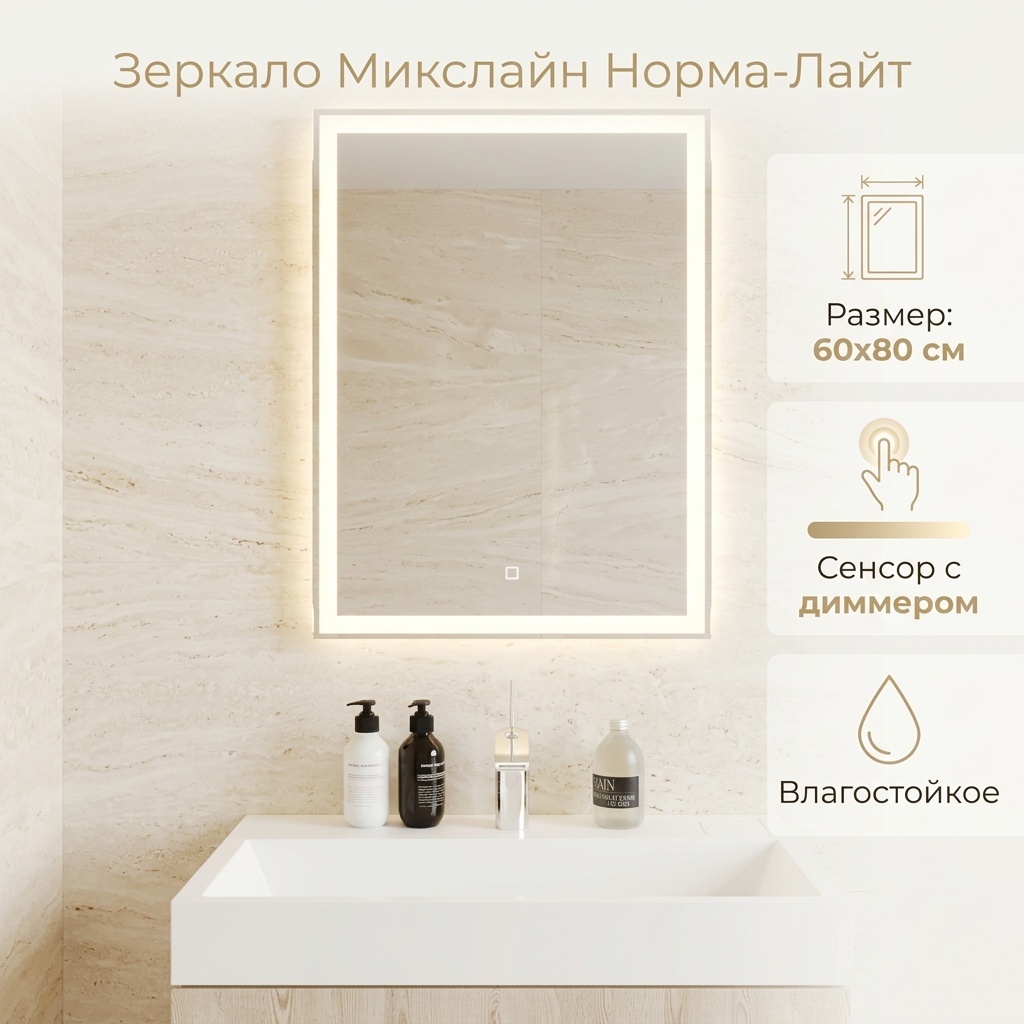 Зеркало настенное МИКСЛАЙН 60x80 см