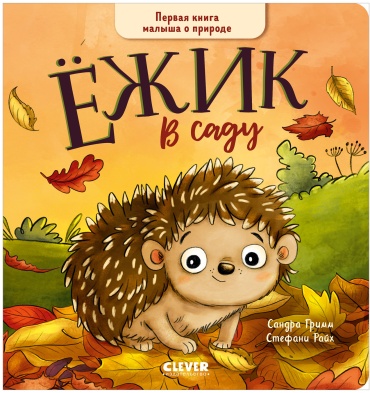 Гримм Сандра: Книжки-картонки. Ёжик в саду. Первая книга малыша о природе