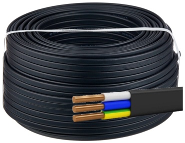 Кабель ВВГ 3x2.5, 1 м
