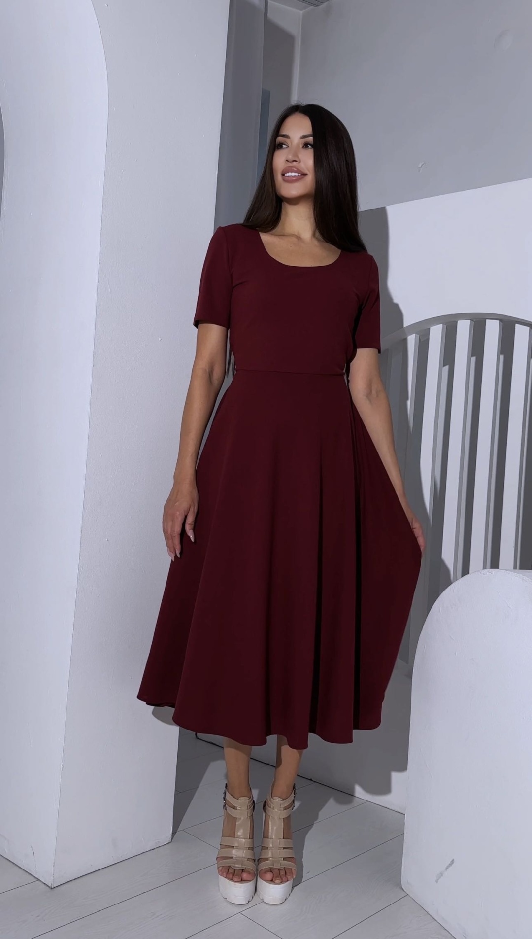 Вечернее платье LALINA FASHION BRAND темно-бордовый