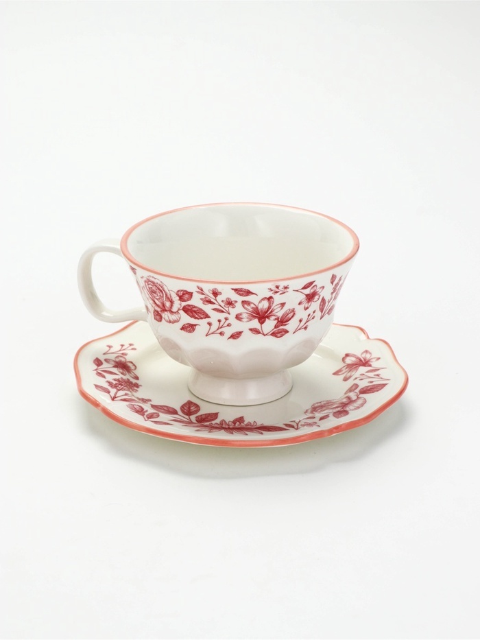 Чайная пара Dolce Ceramo , 280 мл, керамика, 1 шт.