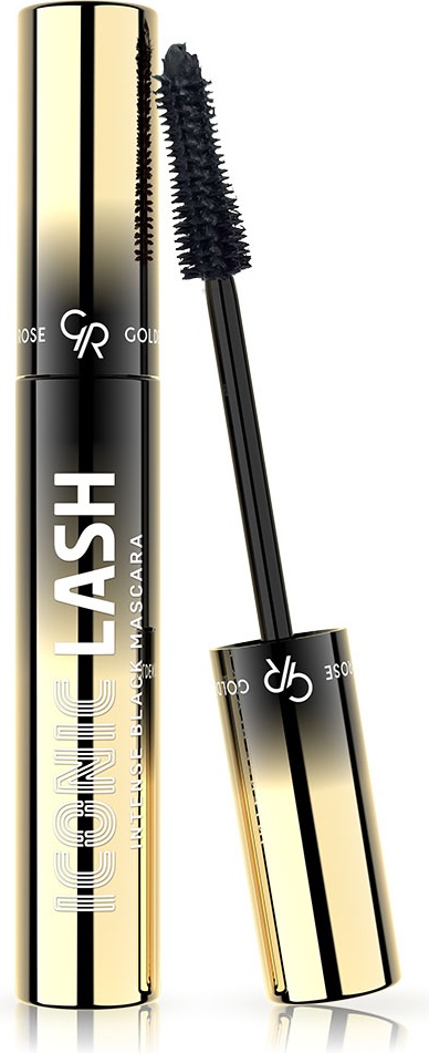 Тушь для ресниц GOLDEN ROSE ICONIC LASH INTENSE BLACK MASCARA для объема, удлиняющая, подкручивающая черный
