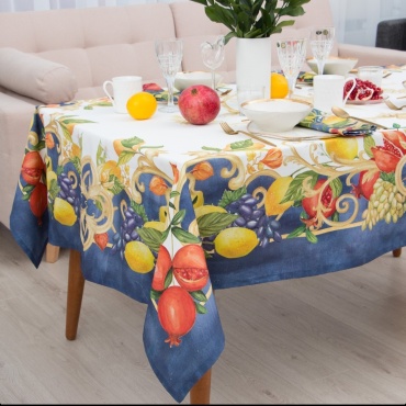 Скатерть с салфетками Этель 219x147 см, хлопок, 13 шт