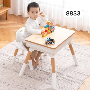 Растущий столик-парта, 50x60x70 см, бежевый