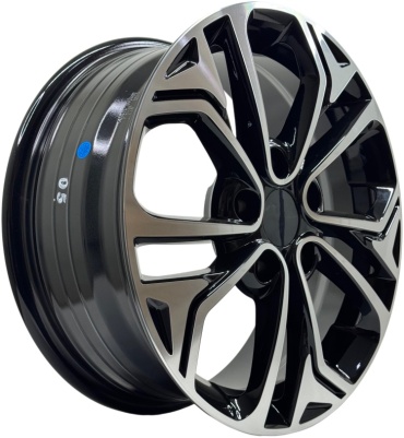 Top Grade 75142WW 6.5x16/5x114.3 D67.1 ET45 4 диска черный, серебристый