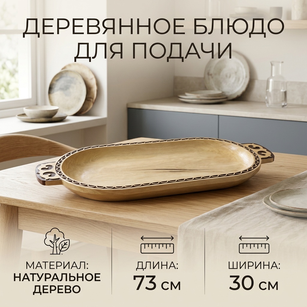 Астау Астау 73х30 см, дерево, 1 шт