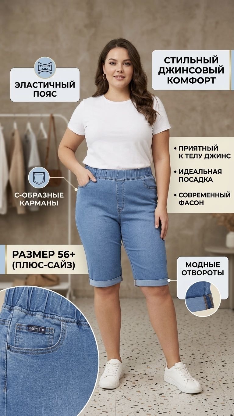 Джинсовые шорты Zilay голубой