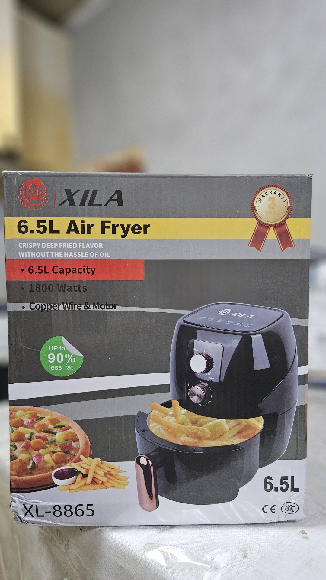 Аэрогриль XILA XL-8865 6.5 л черный