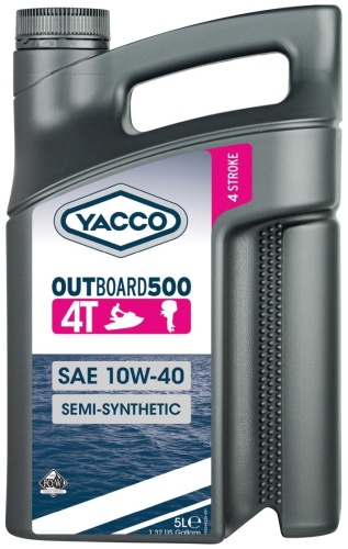 Синтетическое Yacco Outboard 500 4T 10W-40 5 л