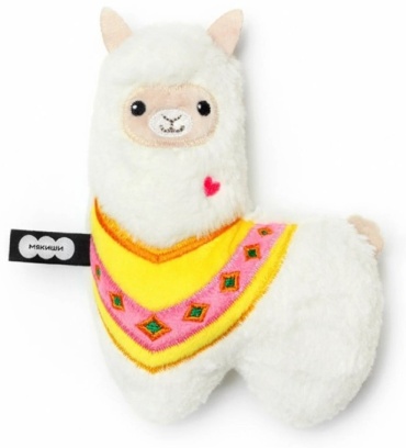 Мягкая игрушка Мякиши Лама, 17 см
