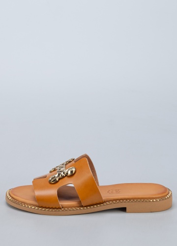 Шлепанцы Greek sandals коричневый