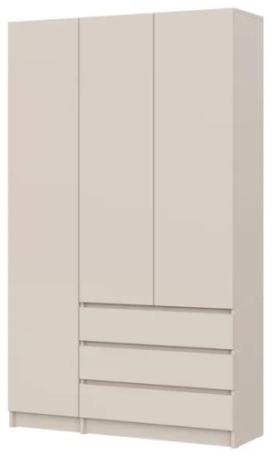 Распашной шкаф Wandero 832135034, 120x200х38 см, бежевый