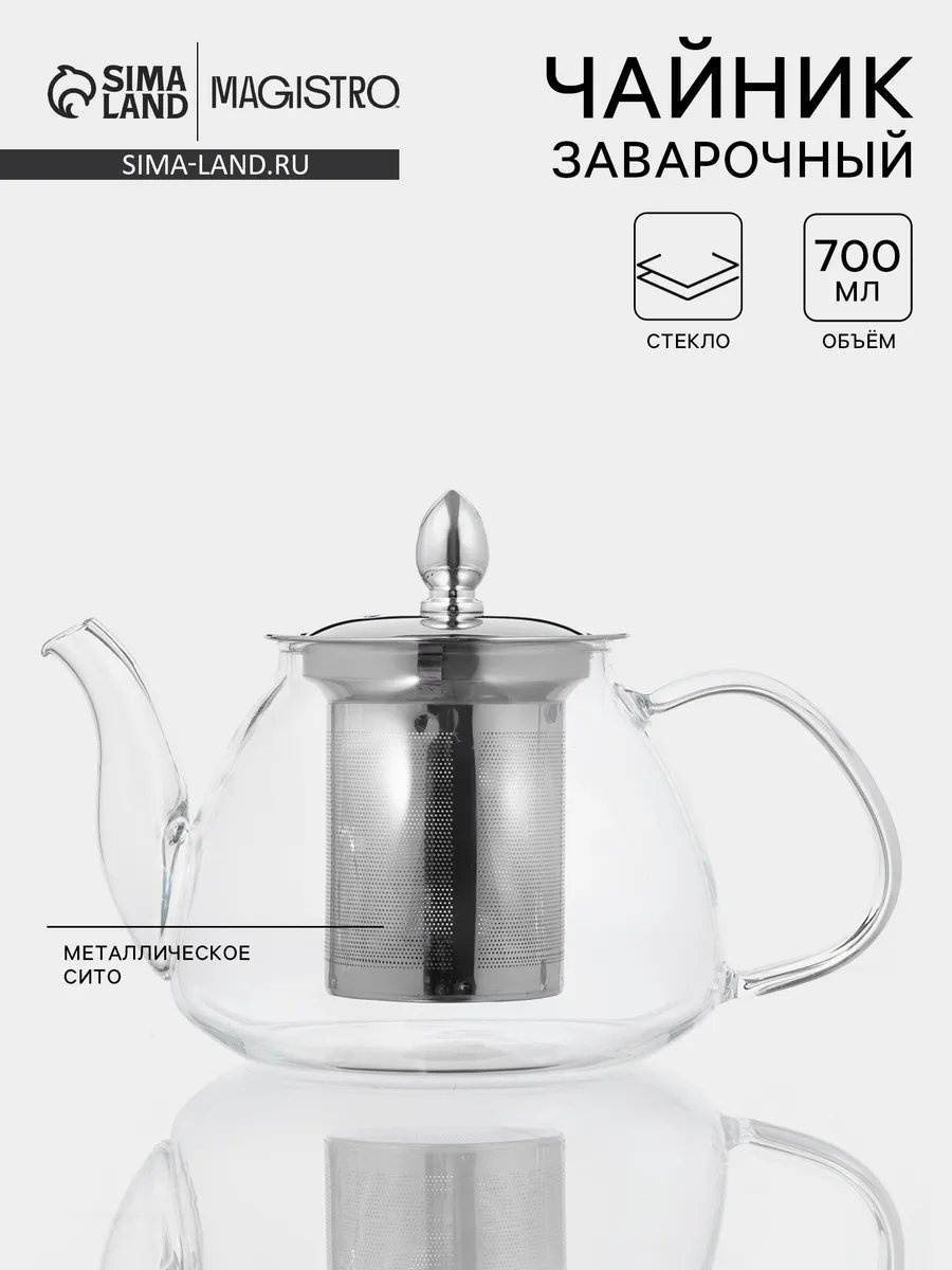 Чайник 556425032 0.7 л, жаропрочное стекло