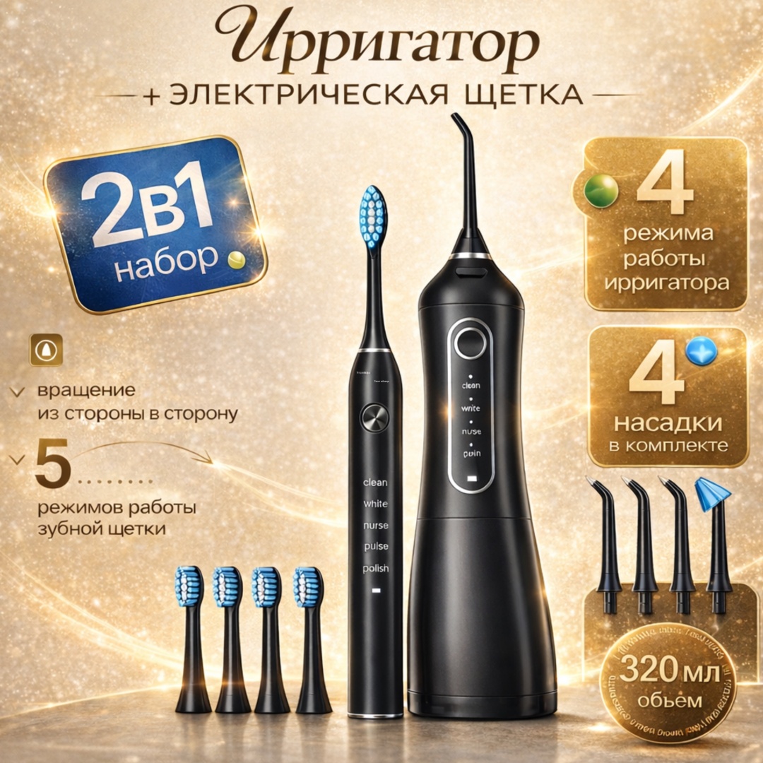 ALABI ирригатор Alabi02 импульсный, портативный