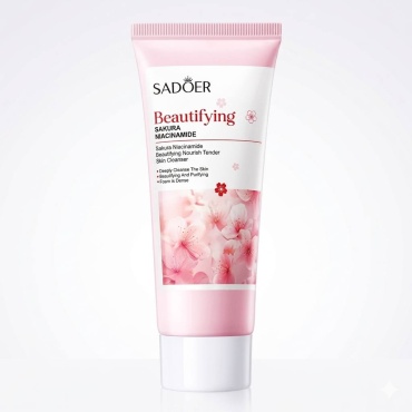 SADOER Cherry Blossom Niacinamide Beautifying Nourishing Soft Cleansing Lotion - с экстрактом сакуры гель 100 г