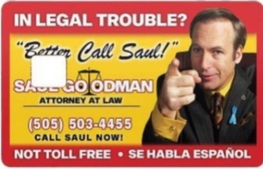 Saul Goodman , стикер на банковскую карту