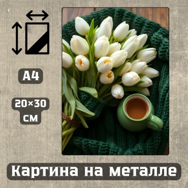 Sequoia VERS картина Картина на металле а4 Современный стиль Арт-тема 20*30см 20x30 см