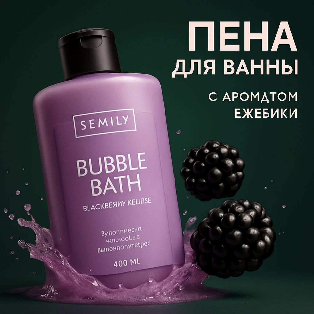 Semily с ароматом ежевики пена для ванны 400 мл