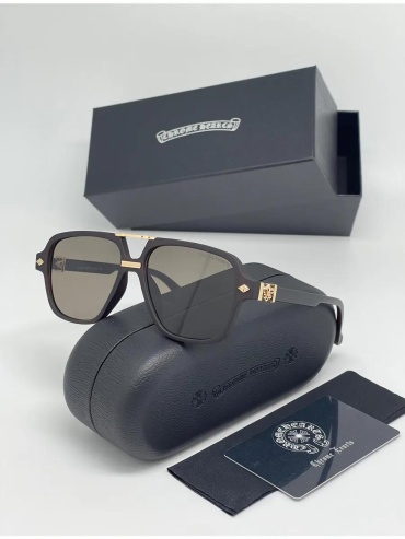 Chrome Hearts солнцезащитные очки авиаторы антибликовые