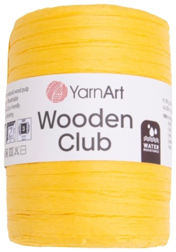 Моток YarnArt Wooden Club 1604 - Желтый 200 м 80 г