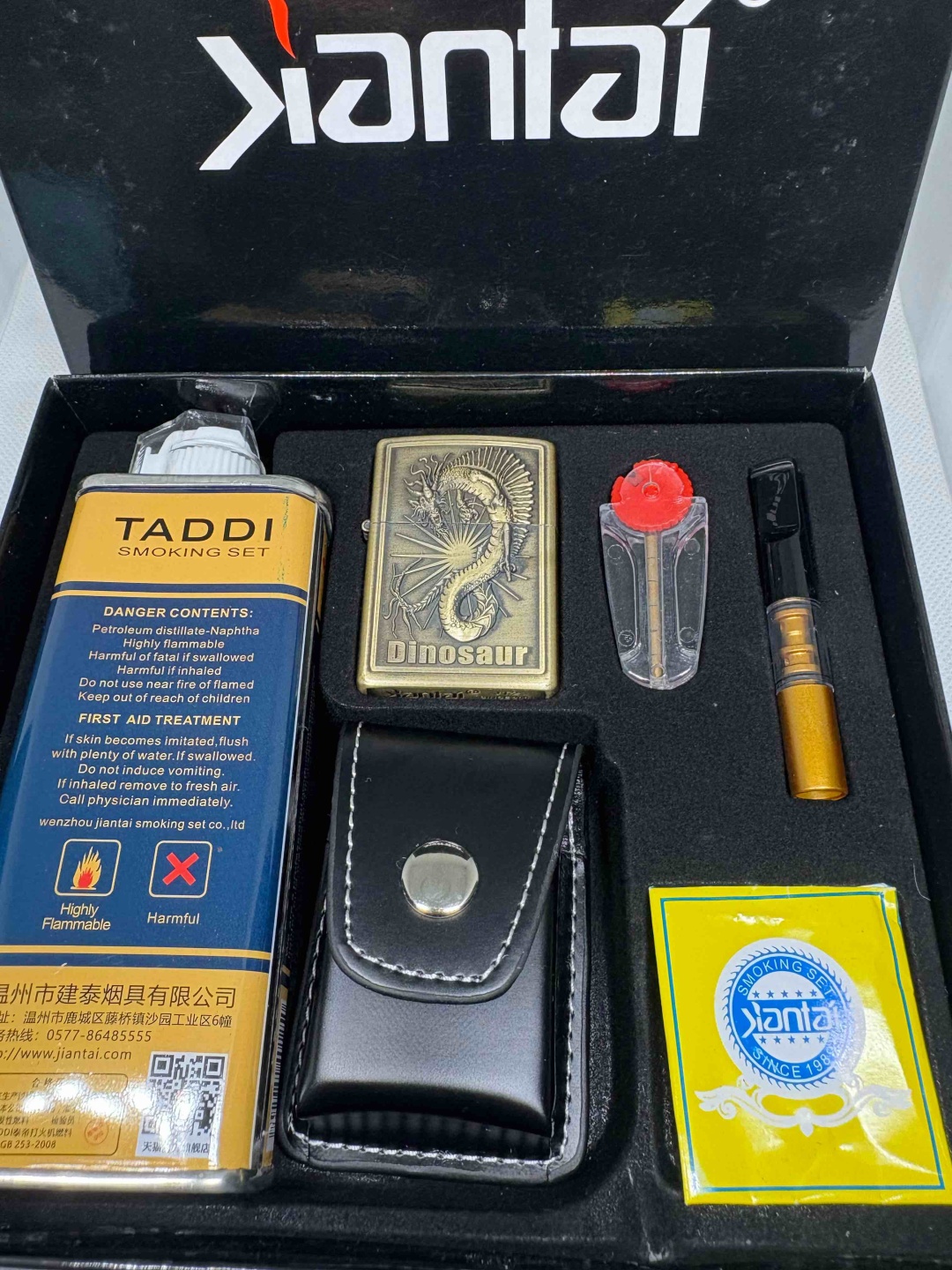 Taddi бензиновая зажигалка 882384AlM, металлический сплав