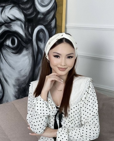 Повязка TURBAN CHALMA размер универсальный, белый