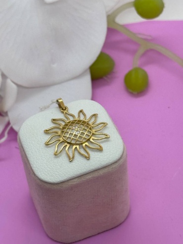 Подвеска SAR JEWELRY Aro_E1_9403 вес 1.9 г золото, фианит