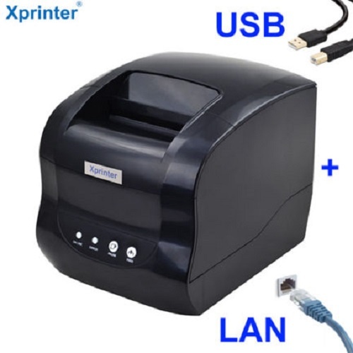 Принтер Xprinter XP-365B USB/LAN черный