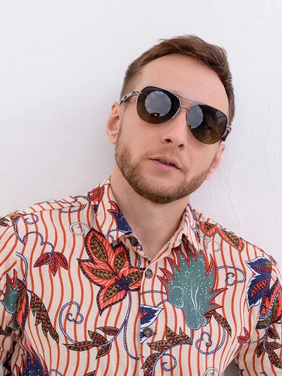 THOM RICHARD солнцезащитные очки прямоугольные антибликовые