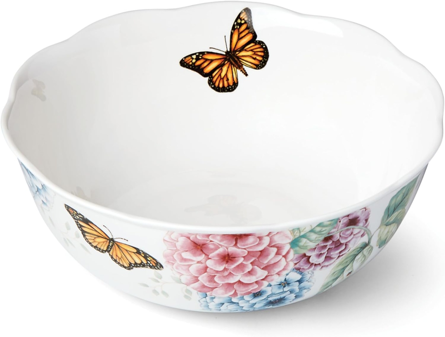 Салатник Lenox Butterfly Meadow Hydrangea 25х25 см, фарфор, 1 шт