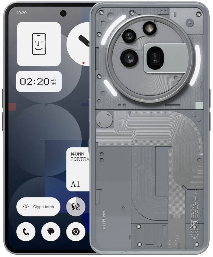 Смартфон NOTHING Phone (3a) Pro 12 ГБ/256 ГБ серый