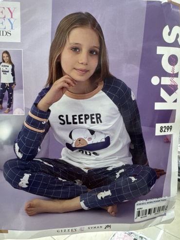 Пижама ZEY ZEY KIDS синий, белый