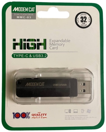 USB Flash карта MODEM CAT MMC0332GB 32 Гб темно-серый