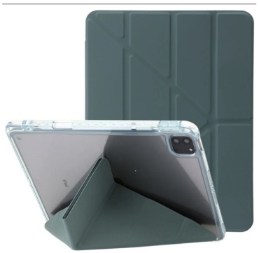 Чехол NURCASE для Apple Galaxy Tab A9 8.7 дюйм прозрачный, зеленый