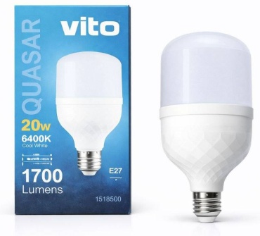 VITO 20W E27, светодиодная, холодный белый