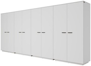 Распашной шкаф Мебель Азии Алиса, 480.8x211.4х60 см, белый