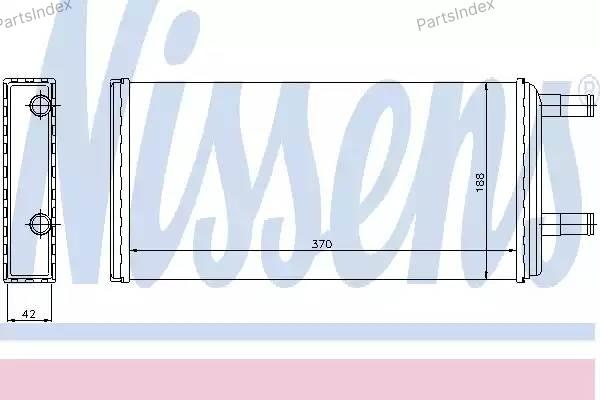 Nissens радиатор печки 73621
