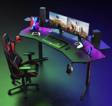 Стол компьютерный Spirit TM-01, 184х64x75 см, черный