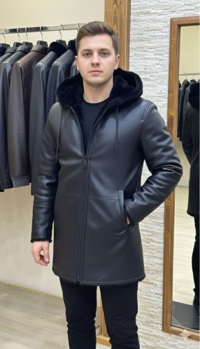 Дубленка черный