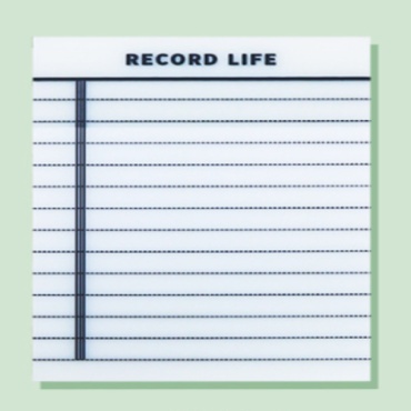 Стикеры для заметок Прозрачные стикеры Record Life, пластик, 50 шт