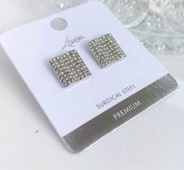 Серьги Jewelry бижутерный сплав, стразы