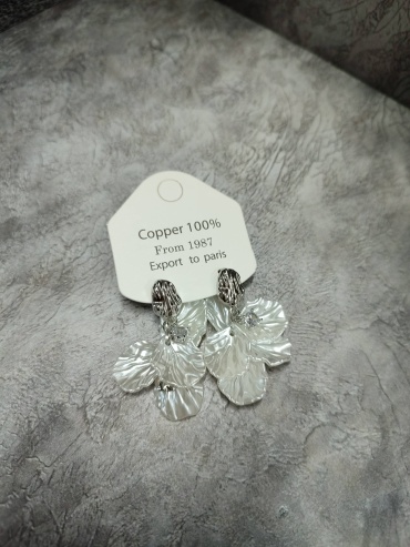 Серьги Fashion Jewellery нержавеющая сталь, пластик
