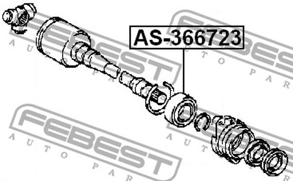FEBEST подшипник полуоси AS-366723