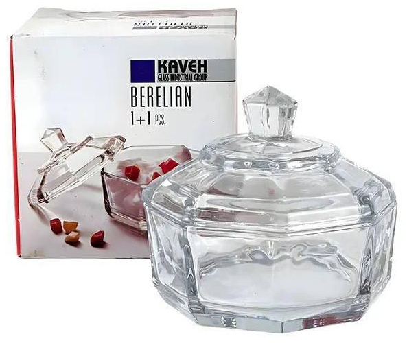 Сахарница 30429785_Стеклянная сахарница Kaveh и Berelian. Изготовлена из стекла. 1 шт, стекло