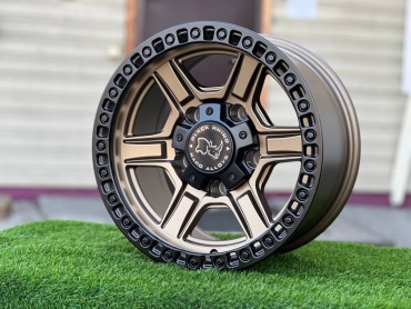 KOKO black-rhino-6124-MATTE BRONZE BLACK LIP 8x15/6x139.7 D110.1 ET0 4 диска черный