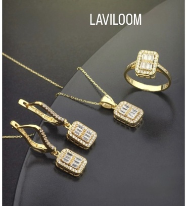 LAVILOOM «ROYAL» вес 13.5 г серебро, золото, цирконий